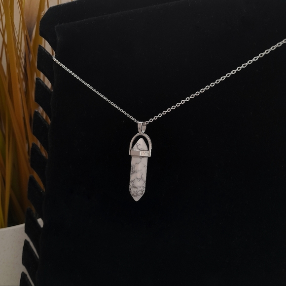 Kaylew Creative Jewelry - White Howlite Pendant